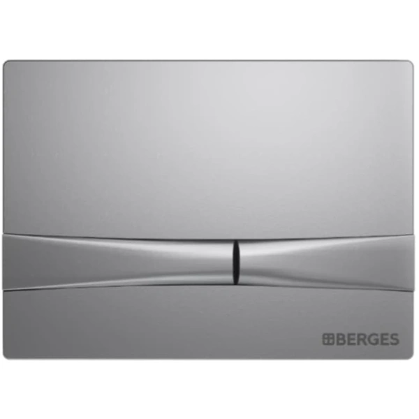 Инсталляция для унитаза Berges Novum F2 040252 с кнопкой смыва, матовый хром