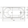 Акриловая ванна 150,4x75,3 см Eurolux Oberony E1015075024