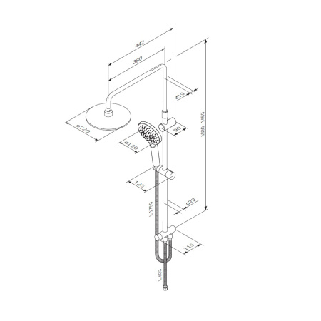 Душевая стойка AM.PM Like (F0780100)