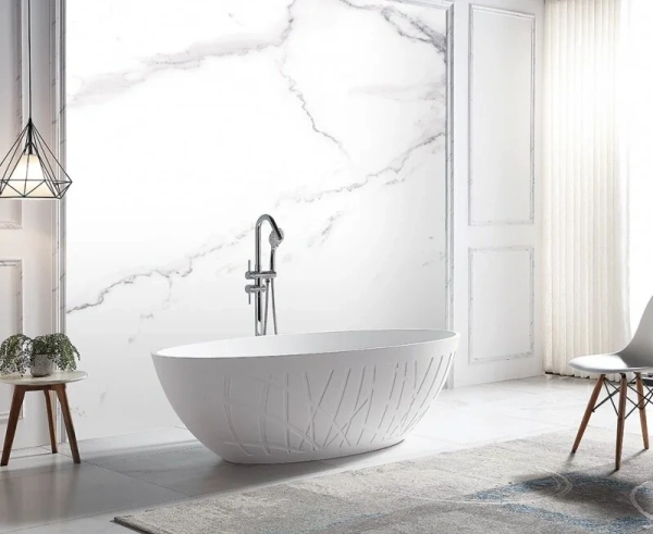 Акриловая ванна Abber 175х100 AB9283 белый