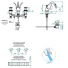 Смеситель для раковины THG Cygne G31.F01.151 золото