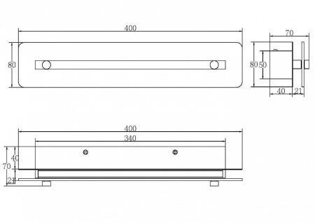 Накладной светильник Maytoni Maya P091WL-L7G3K