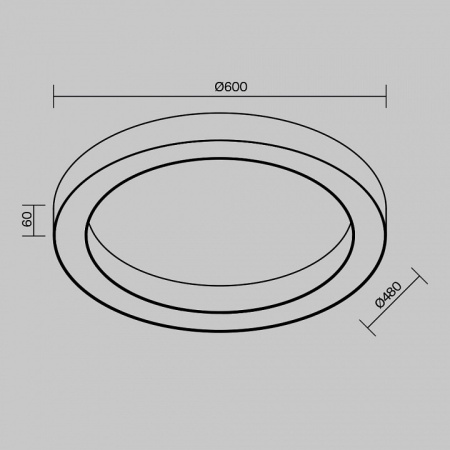 Накладной светильник Maytoni Lua C093CL-45W4K-B
