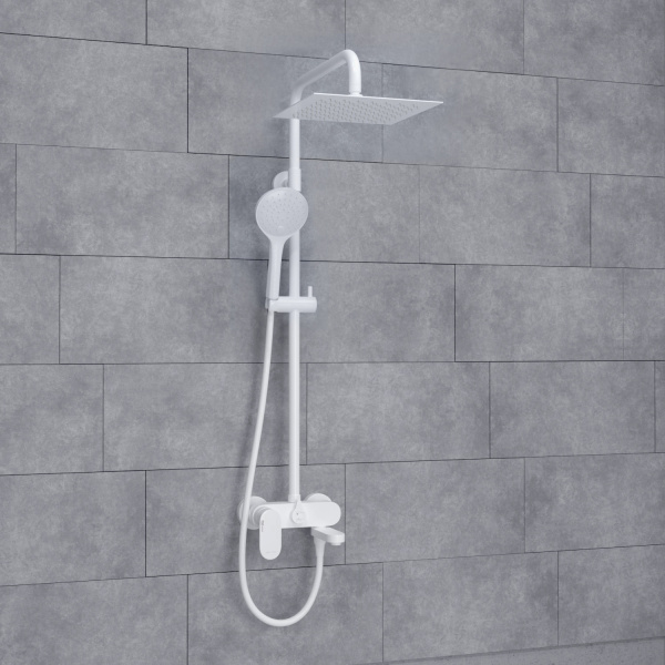Душевая стойка WasserKRAFT A185.254.155.WM белый матовый