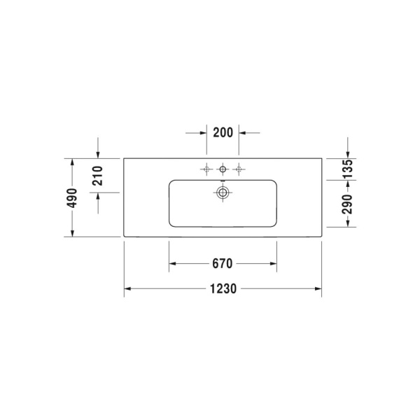 Раковина Duravit ME by Starck 2336120000