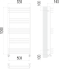 Соренто П15 500х1000 Полотенцесушитель TERMINUS