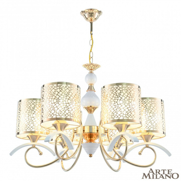 Подвесная люстра Arte Milano Florentia-9787 309787/6 Wh/Gd