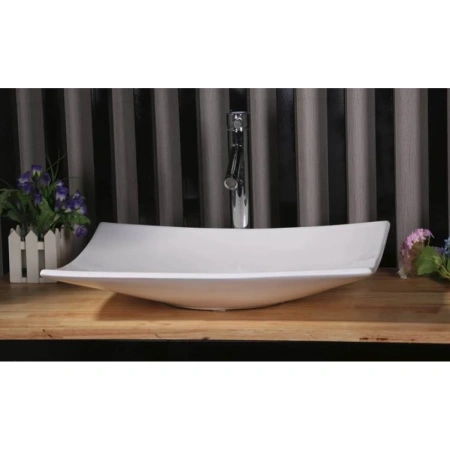 Раковина-чаша CeramaLux 78123A 60x39 см, накладная, белый
