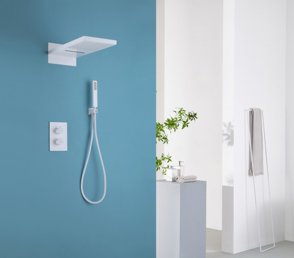 Душевой комплект Abber Weiss Insel AF8052W белый