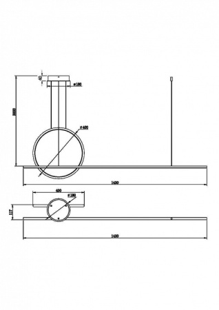 Подвесной светильник Maytoni Halo MOD247PL-L49BSK