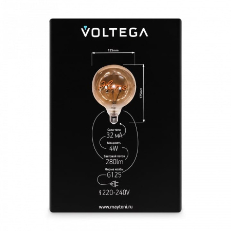 Лампа светодиодная Voltega  E27 4Вт 2700K 8524