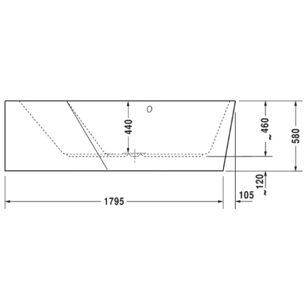 Акриловая ванна 190x140 см L Duravit Paiova 5 700396000000000