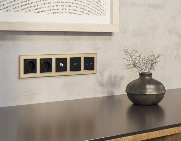 ТВ-розетка без рамки Ambrella Volt ALFA MA813050