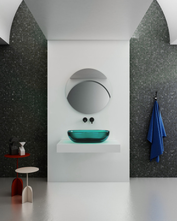 Раковина Abber Kristall 60 AT2805Aquamarin бирюзовый