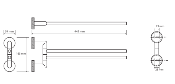 Полотенцедержатель Bemeta Stella 166204102 двойной
