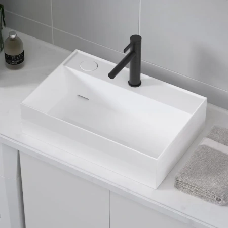 Раковина-чаша CeramaLux 6253L 59x40 см L, накладная, белый