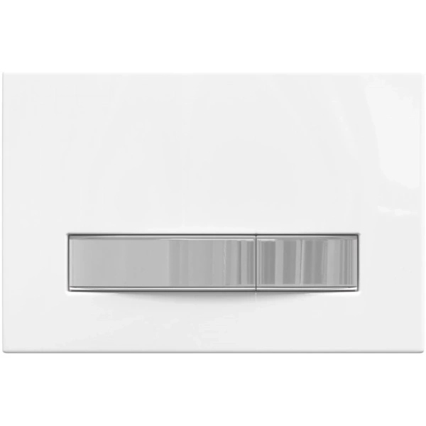 Инсталляция для унитаза Berges Atom Line 410 040341 с кнопкой смыва, белый глянец/хром