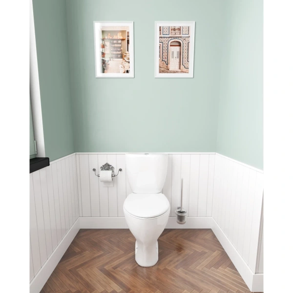 Унитаз-компакт Santeri Vorotinsky 1.P401.7.S00.00B.F (4607143317819) косой выпуск, с сиденьем, белый