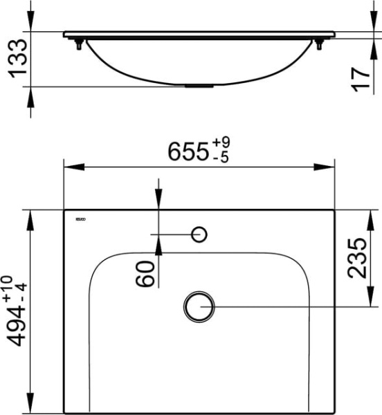 Раковина Keuco Plan 65 32950316501