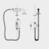 Душевая стойка Devon&Devon Doccia MARK618NKS сталь