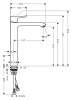 Смеситель для раковины hansgrohe Metris 31082000