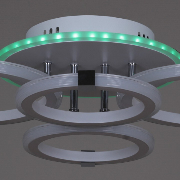 Потолочная люстра Reluce 06319 06319-3.3-04 WH+CR (RGB)
