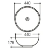 Раковина Aquatek AQ5354-00 44x44 см, белый
