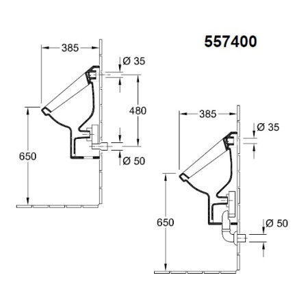 Писсуар Villeroy&Boch Architectura 55740001