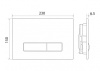 Кнопка смыва BelBagno GENOVA BB018-GV-BIANCO белый