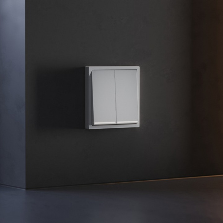 Клавиши для выключателя двухклавишного с подсветкой Voltum S70 VLS000416