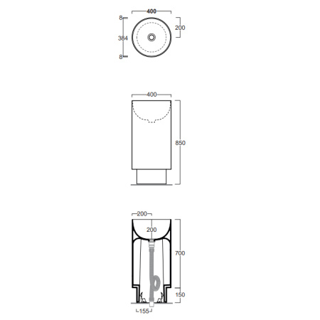 Раковина Simas Po-Mo 40 PO08bi