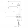 Смеситель для раковины BelBagno ACQUA-LVM-CRM