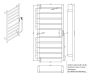 Электрический полотенцесушитель Bemeta 45x96 704151040 черный матовый
