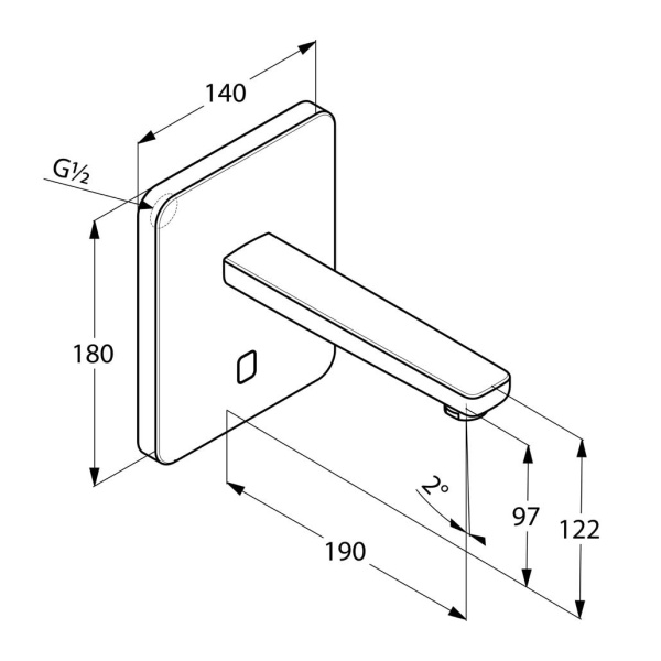 Смеситель для раковины Kludi Zenta 3850205