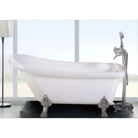 Акриловая ванна Ceruttispa Vito CT9320 150x74 см, отдельностоящая, белый