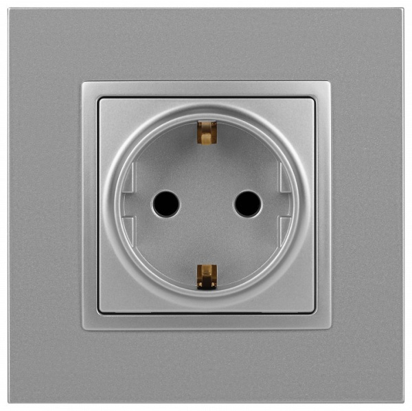 Розетка с заземлением, без рамки Эра Эра Elegance 14-2101-03