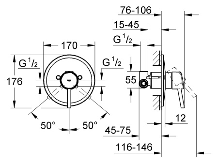 Смеситель для душа Grohe Concetto 32213001