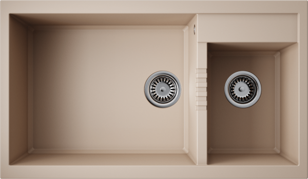 Кухонная мойка Omoikiri Tedori 86-2-LB 4993934 бежевая