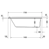 Акриловая ванна 170x70 см Duravit Starck 700334000000000