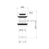 Донный клапан Abber AF0010NG никель