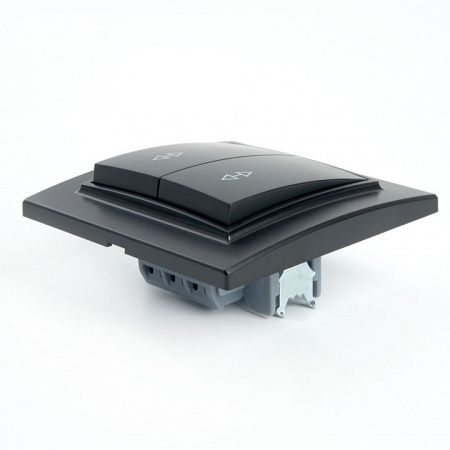 Переключатель двухклавишный Stekker Эрна 39921