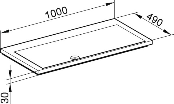 Раковина Keuco Royal Reflex 100 34071311000