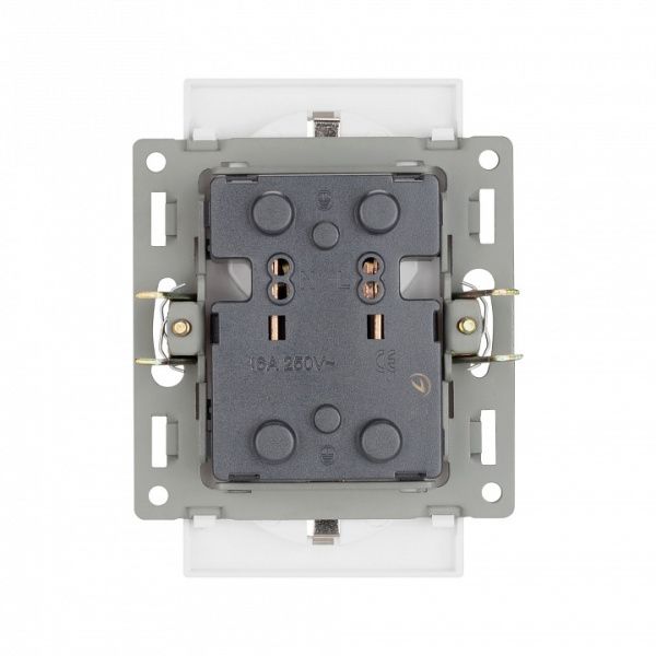 Розетка двойная с заземлением, без рамки Arlight SCT 043766
