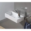 Раковина CeramaLux 9048DL 40,5x20 см L, рукомойник, белый