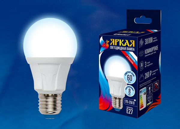Лампа светодиодная Uniel FR PLP01WH E27 8Вт 6500K UL-00002003