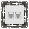 Розетка Ethernet RJ-45 без рамки Эра Эра Elegance 14-3108-01