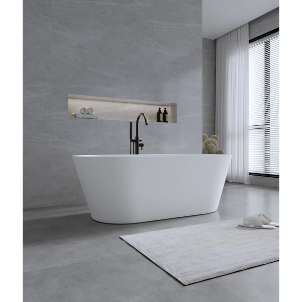 Ванна из литьевого мрамора Timo Elissa Solid Surface ELISSA1700 170x79 см, отдельностоящая, белый матовый