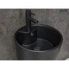 Раковина GID Nb131bm 40x40 см, напольная, черный матовый