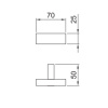Крючок Fantini Linea 92 02 7708