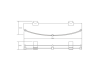 Полка стеклянная WasserKRAFT Leine K-5044